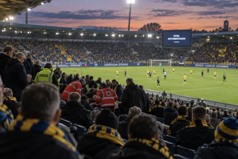 Supporter avled inför matchen i Braunschweig