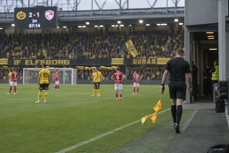 Niklas Nyberg stoppade spelet efter flaggmiss