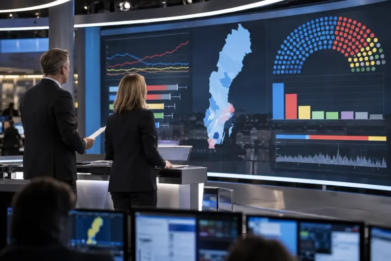 SVT valprognos pressas av jämnt mandatläge