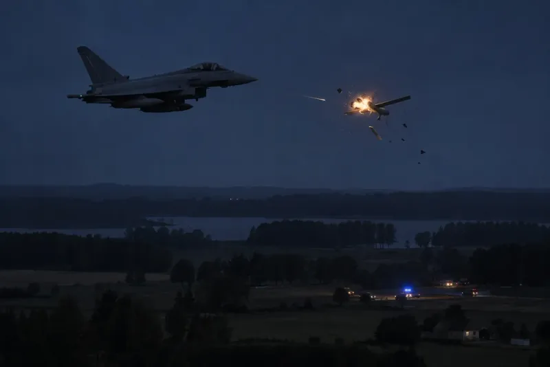 Nato-plan sköt ner drönare över Litauen