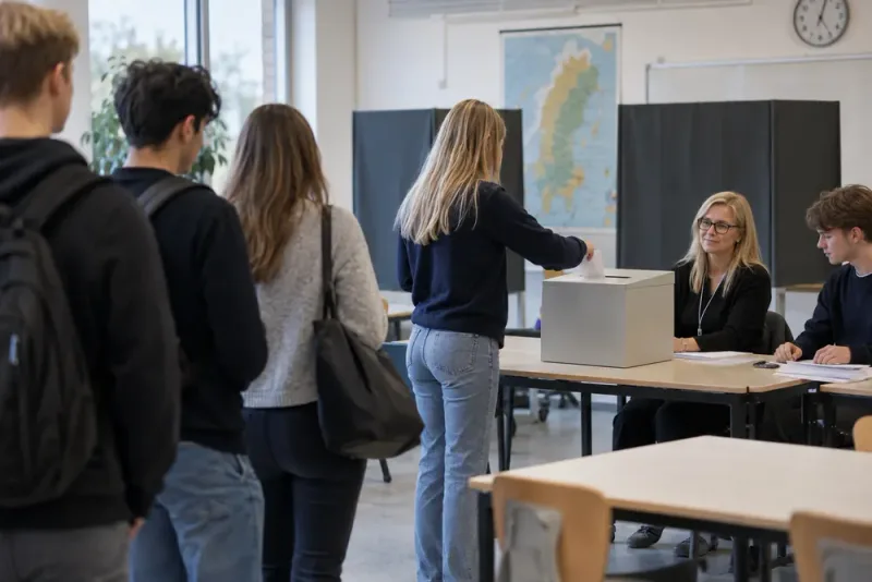 Moderaterna störst när unga röstar mer åt vänster