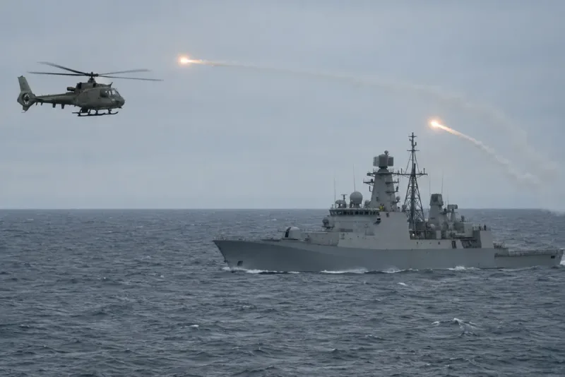 Ryskt fartyg sköt nödraketer mot dansk militärhelikopter