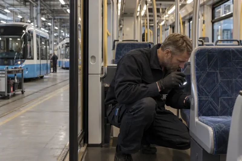 Två spårvagnar tas ur trafik efter misstänkt vägglus