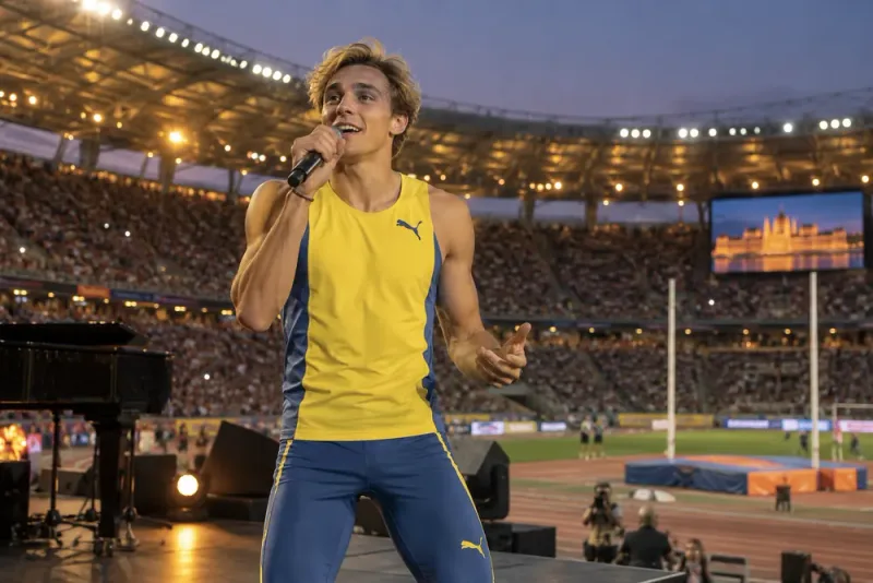 Armand Duplantis fick panik före scenen