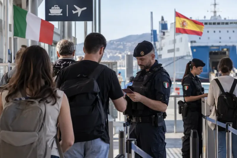 Italien behåller gränskontroller mot Spanien i 15 dagar