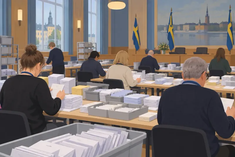Rekordmånga röster räknas efter jämnt valresultat