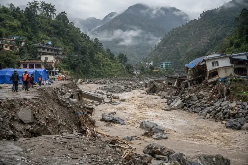 Över 6 000 saknas efter översvämningarna i Nepal