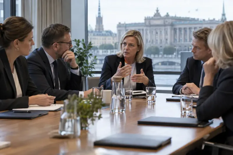 Magdalena Andersson samlar oppositionen för regeringssamtal