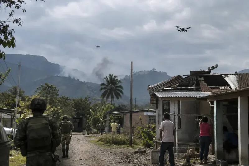 Drönarattacker i Colombia har ökat kraftigt