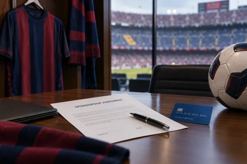 Luis Figo stoppar Barcelonas sponsorplaner