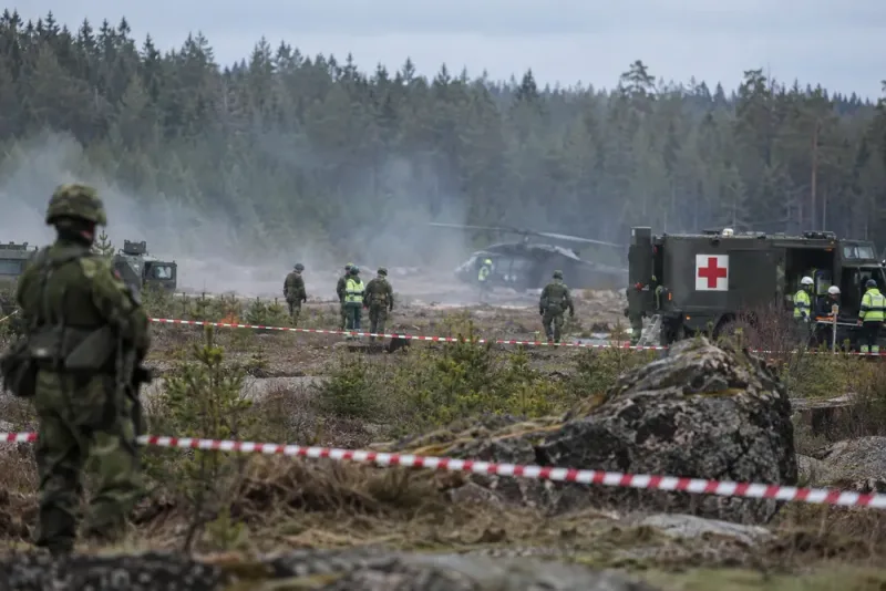 Explosion under militärövning skadade sju i Karlsborg