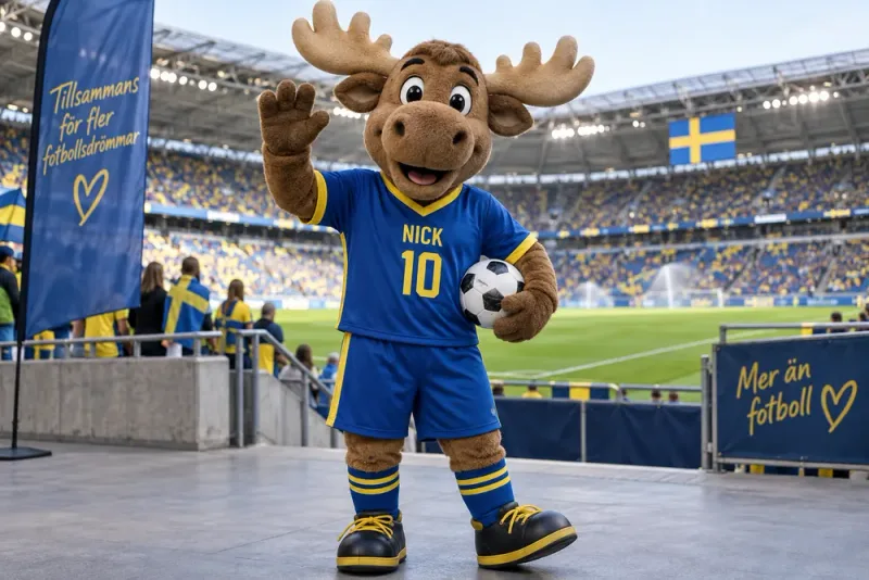 Nick blir ny maskot för landslagen
