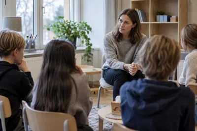 Fjärdeklassare får undervisning om olika former av våld
