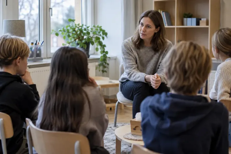 Fjärdeklassare får undervisning om olika former av våld