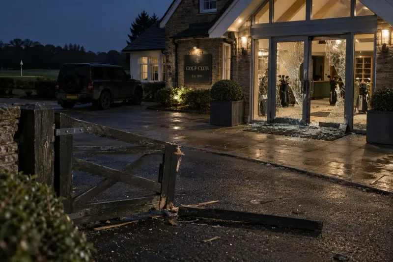 Polisen söker vittnen efter golfklubbsinbrott