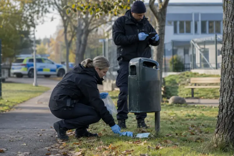 Kamera och DNA ledde polisen till häktad man