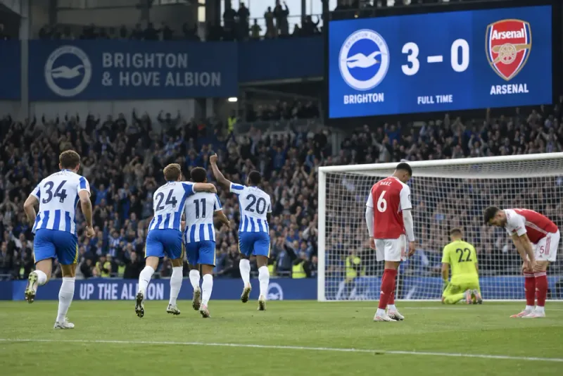 Brighton stoppade Arsenals långa segersvit