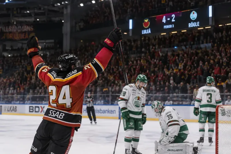Joona Koppanen bakom Luleås premiärvändning