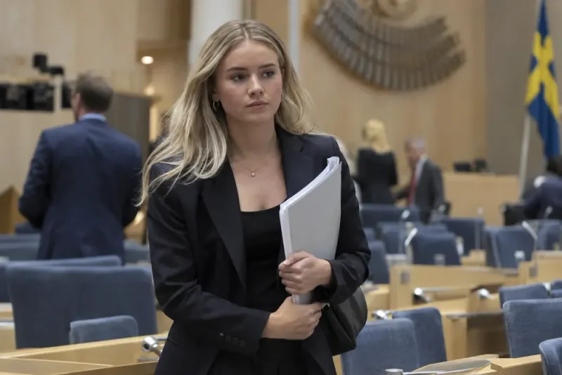 Hanna Lindqvist, 22, väntas bli riksdagens yngsta