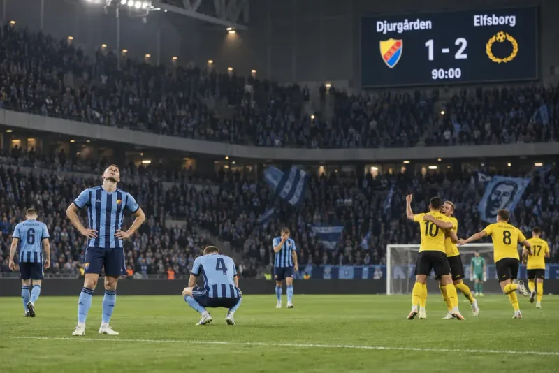 Djurgården tappar mark efter Elfsborgsförlust