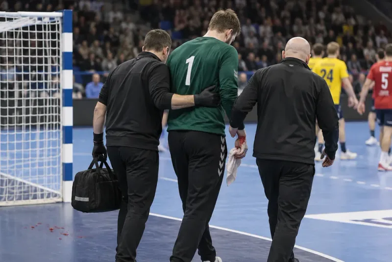 Andreas Palicka till sjukhus efter handskada