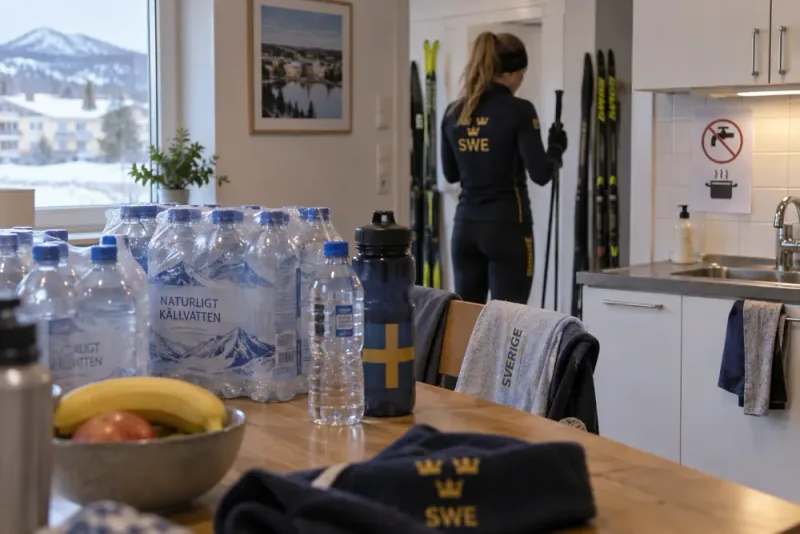Ebba Andersson lämnade Östersund efter vattenlarm