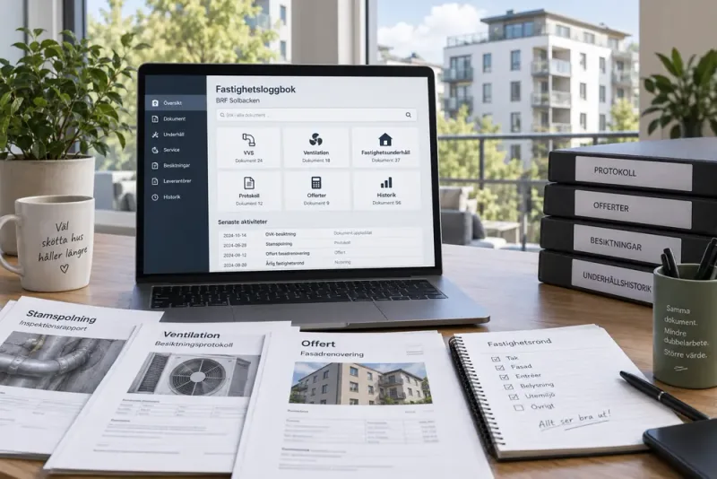 Digital servicebok ska minska dubbelarbete i BRF