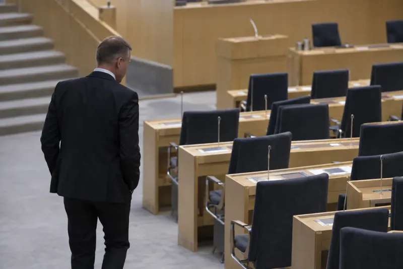 Erik Slottner missar ordinarie riksdagsmandat