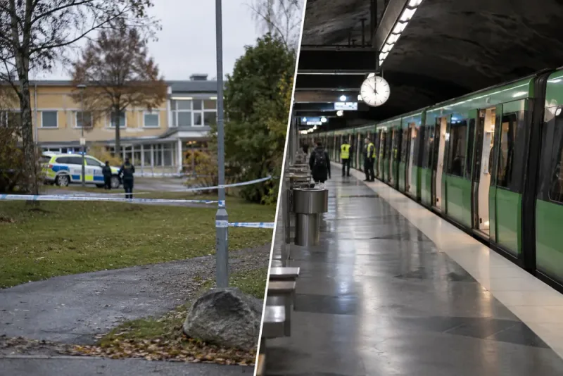 Häktad man och tunnelbanestopp präglade Stockholm