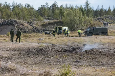 Sju skadades när ammunition exploderade före destruktion