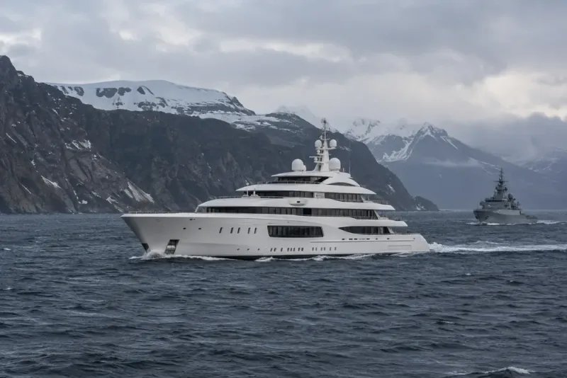 Putins yacht flyttad genom Arktis till Kamtjatka