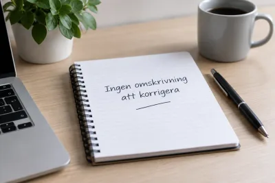 Ingen omskrivning att korrigera