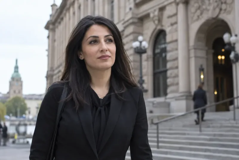 Anfal Mahdi personkryssas in i riksdagen