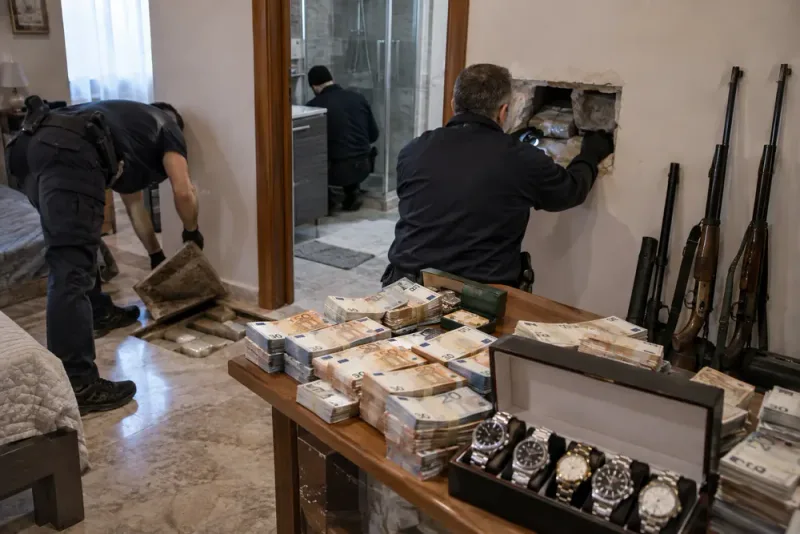 Miljonbeslag hos misstänkt knarkprofil i Italien