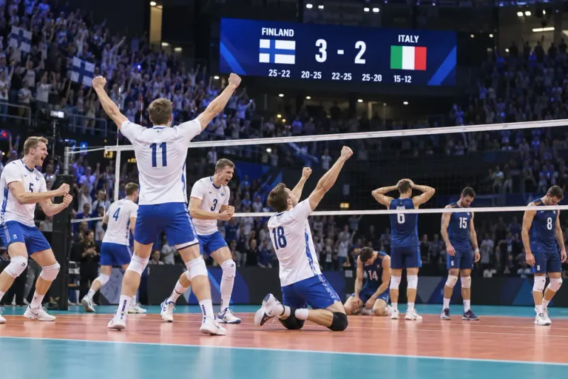 Finland chockade Italien efter dramatisk vändning