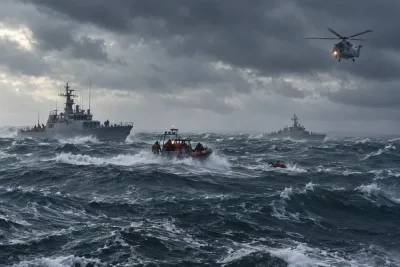Nio döda efter militärövning i Kaspiska havet