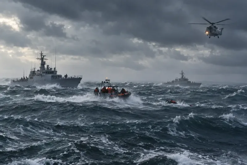 Nio döda efter militärövning i Kaspiska havet