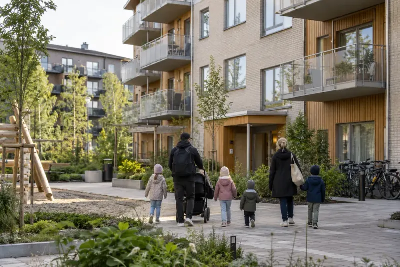 Åtta sexrummare riktas till stora barnfamiljer