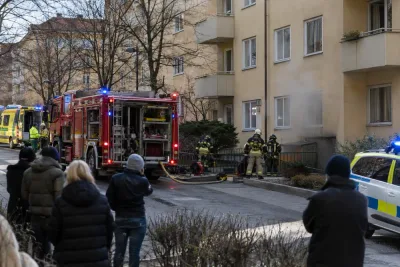 Brand i tvättstuga på Gärdet – boende evakuerade