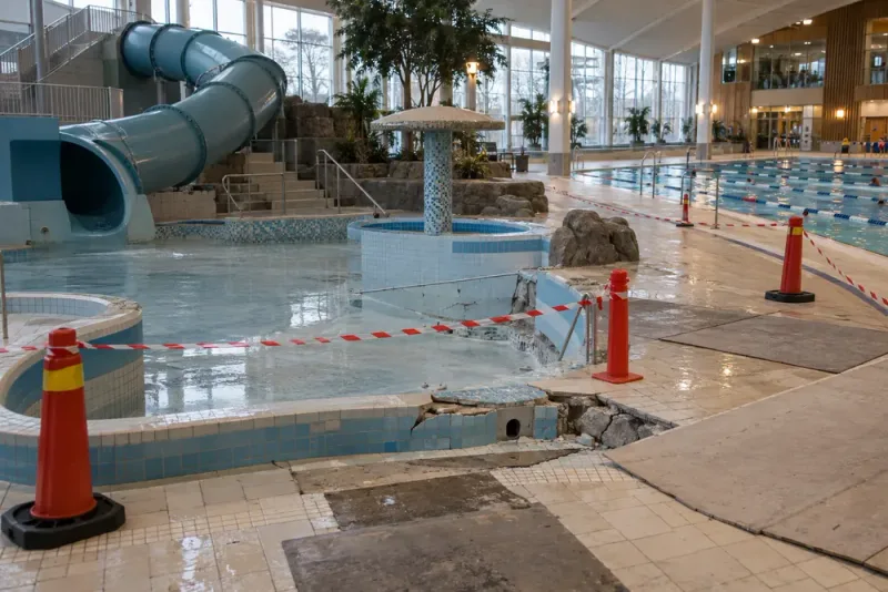 Allvarliga skador stoppar Parkbadets äventyrsdel permanent