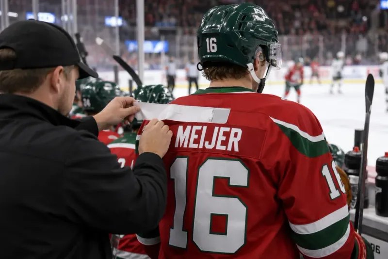 Bosse Meijer fick namnet under SHL-matchen
