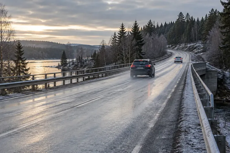 Trafikverket varnar för plötslig halka i Gävleborg