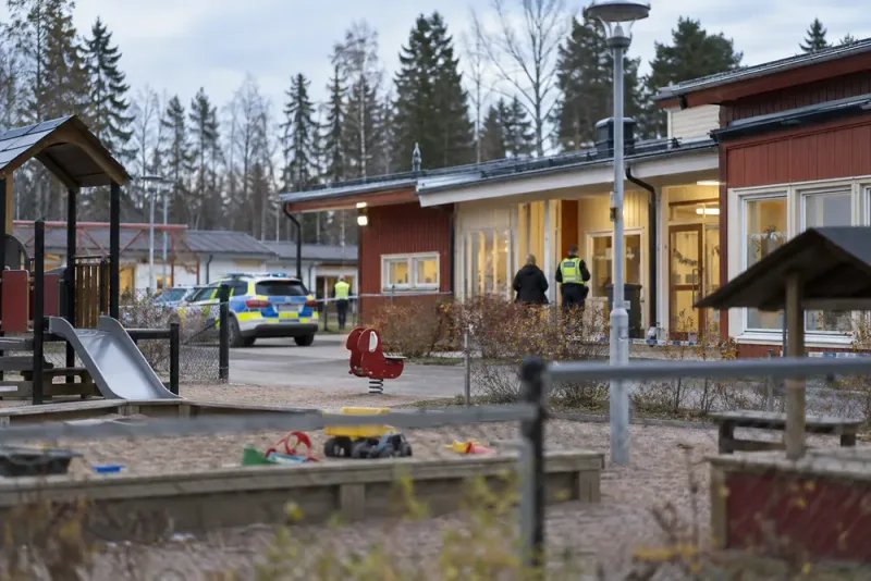 Barn hotade med kniv vid förskola i Täfteå