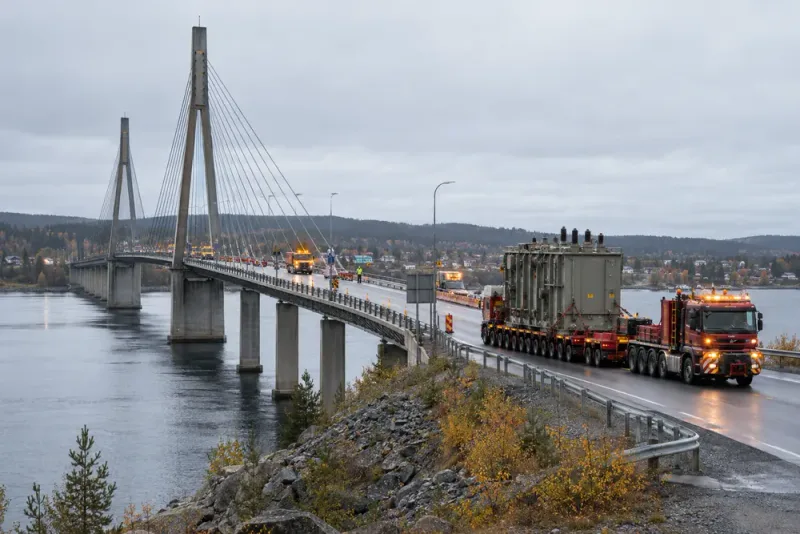Lastbilen borta från Strömsundsbron – polisärendet avslutas