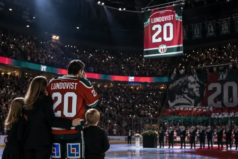 Joel Lundqvist i tårar under historisk hyllning