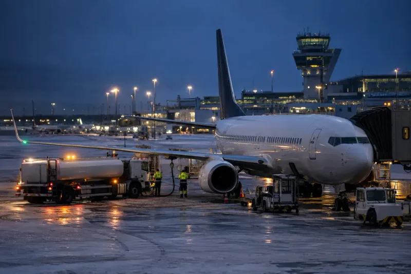 Drönarlarm i Ryssland tvingade passagerarflyg att landa i Finland