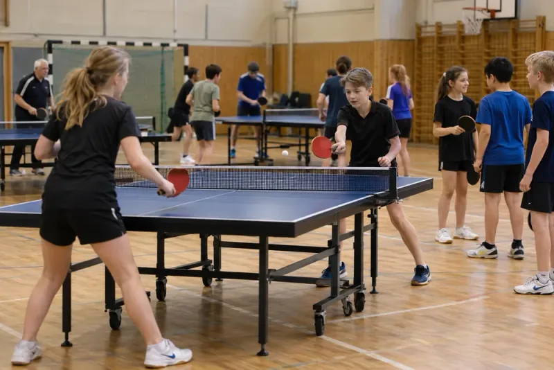 Allt fler barn börjar spela bordtennis i Ånge