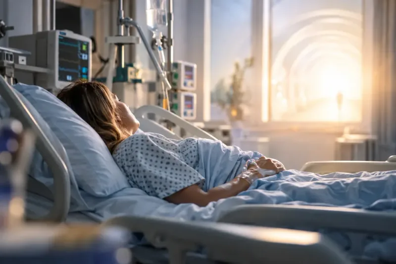 Charlotta Jeppsson berättar om nära-döden-upplevelsen efter svår sepsis