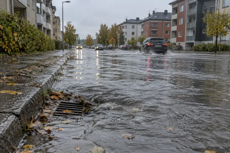 Rekordregn blottlägger brister i Luleås dagvattensystem