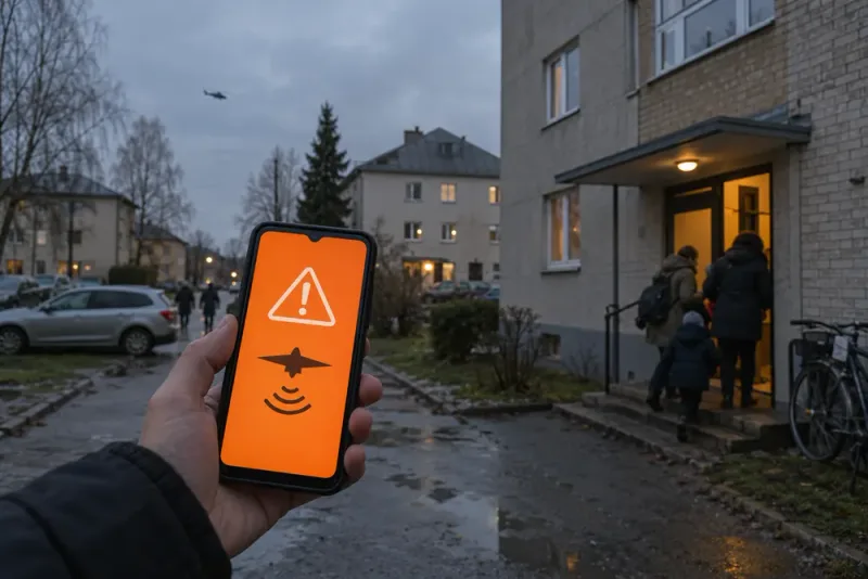 Lettland utfärdar orange flygvarning i tre kommuner